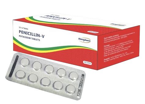 Penicillin Vk Tablet 250mg GMP Antibiotics - Penicillin and Penicillin Vk