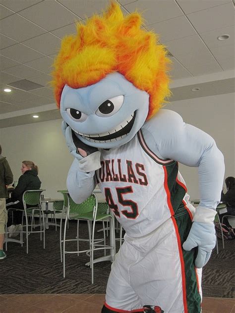 Temoc the Comet- University of Texas, Dallas | Mascot, Orange hair, Muscular