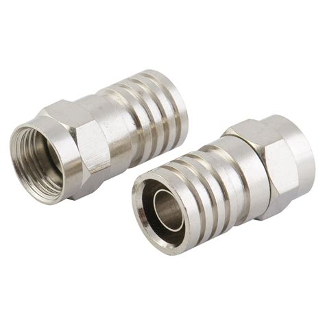 Antsig F Connector For RG6 Coaxial Cable - 2 Pack | Bunnings Warehouse