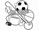 Coloring Pages Sports Kids Colouring Easy Cliparts Drawing Barbell  sketch template