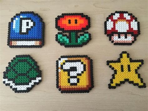 Perler Beads Mario, Mario Hama, Diy Perler Beads, Pearler Beads, Fuse ...