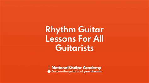 Rhythm Guitar Lessons For All Guitarists