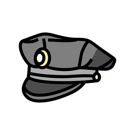 police hat cap color icon vector illustration 26820329 Vector Art at ...