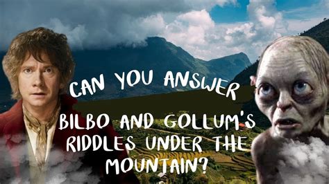 Bilbo Baggins & Gollum Play A Game of Riddles #riddles - YouTube