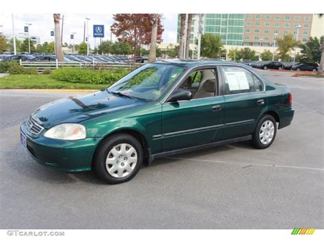 Clover Green Pearl 2000 Honda Civic LX Sedan Exterior Photo #87311578 | GTCarLot.com