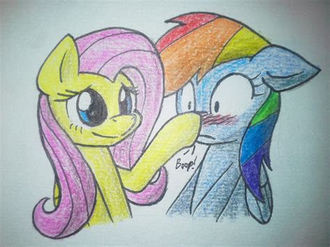 [FanArt] Fluttershy x Rainbow Dash by YoShiMal2u on DeviantArt