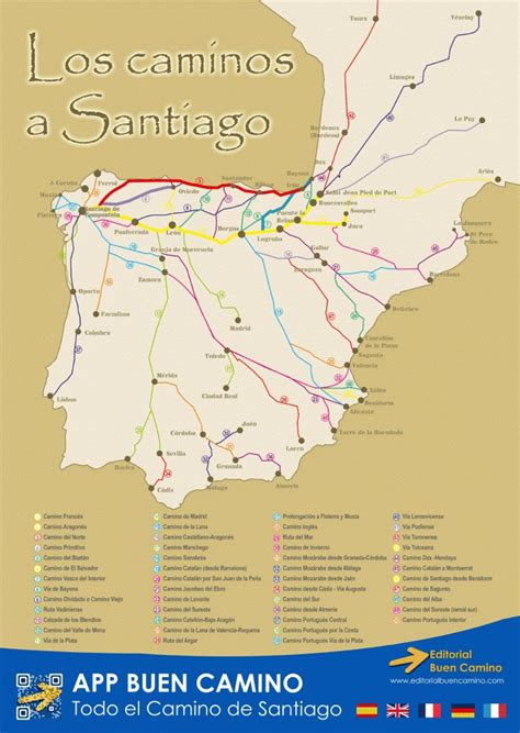 Camino De Santiago Map