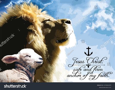 53 Jesus Lion Lamb Images, Stock Photos & Vectors | Shutterstock