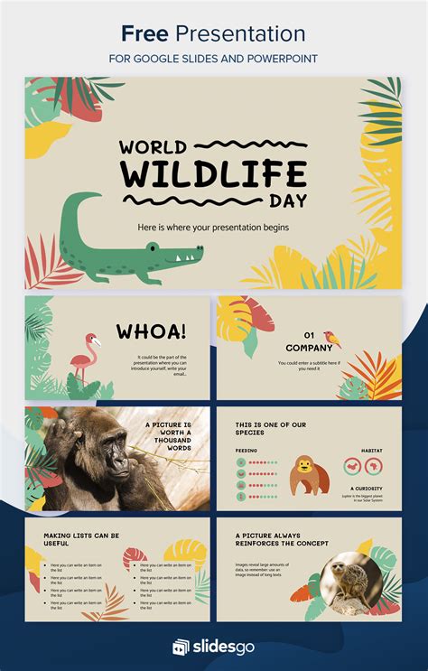 World Wildlife Day | Powerpoint design templates, Powerpoint ...