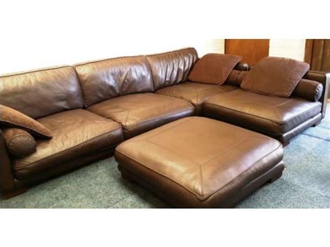 DFS California Brown Leather Modular Corner Sofa for Sale in Worthing, West Sussex Classified ...