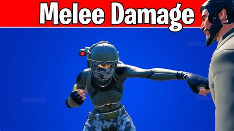 What is melee damage in Fortnite (How to deal melee damage in Fortnite Week 10 Challenges) - YouTube