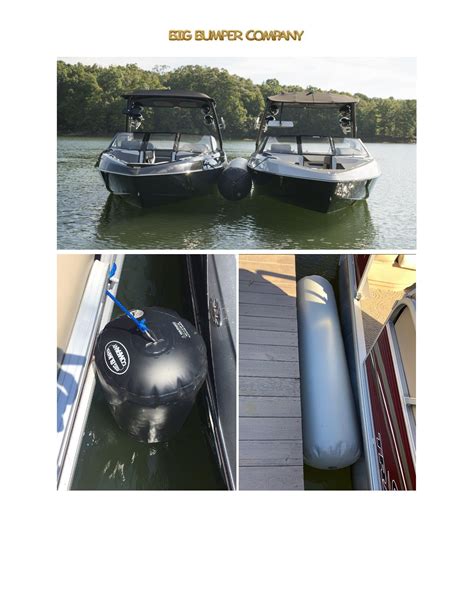 Inflatable boat fenders for boat to boat tie ups and docking. Comes in multiple sizes and ...