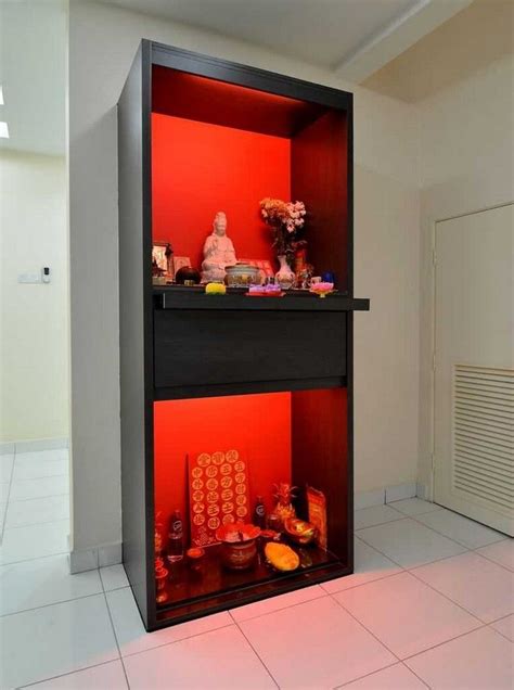 16+ CUTE ALTAR CABINET FOR YOUR HOME | Pooja room design, Buddha decor ...