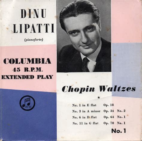 Dinu Lipatti - Chopin Waltzes (No. 1) (1956, Vinyl) | Discogs