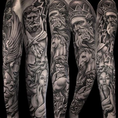 Greek mythology sleeve done by me Anja Ferencic Forever yours tattoo ...