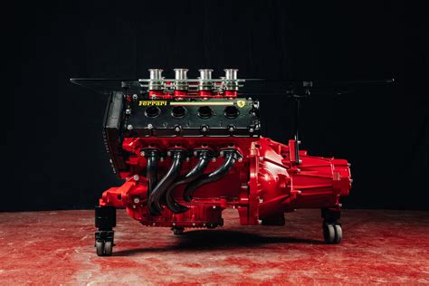 A Ferrari F105 V8 Engine Coffee Table