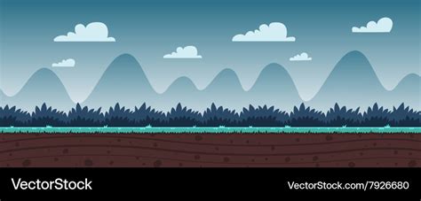 Cartoon game background Royalty Free Vector Image