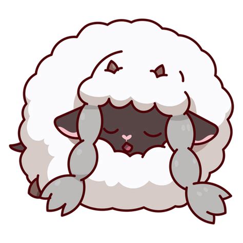 Pokemon Hop's Wooloo Sleeping Sticker - Sticker Mania