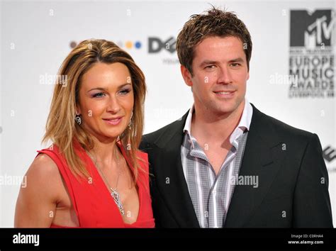 Michael Owen and wife Louise Owen MTV Europe Music Awards 2008 held at the Echo Arena - Arrivals ...