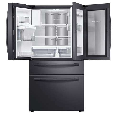 Samsung 27.8 cu. ft. Food Showcase 4-Door French Door Refrigerator in ...