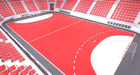 3D Model Handball Arena Ball - TurboSquid 1194469