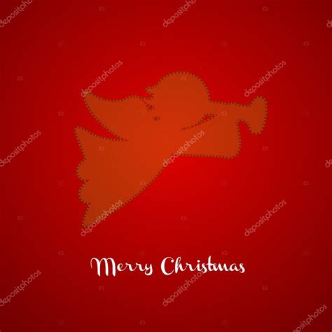 Christmas angel silhouette Stock Vector Image by ©tunderfold #35123701