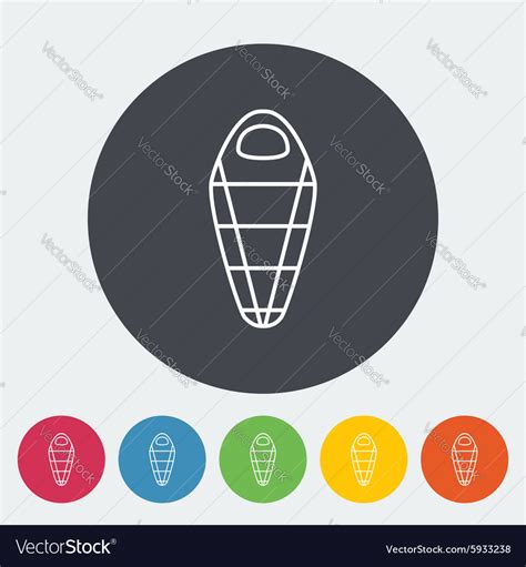 Sleeping bag Royalty Free Vector Image - VectorStock