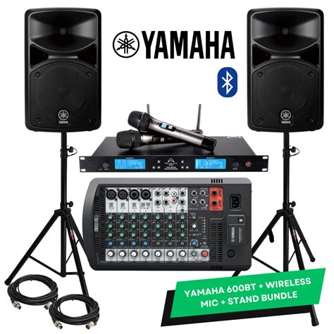 Yamaha StagePas 600BT Portable PA System Bundle Singapore – Musicshop