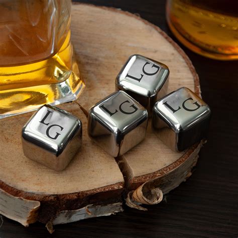 Engraved Whiskey Stones Set in Optional Wood Box Christmas - Etsy