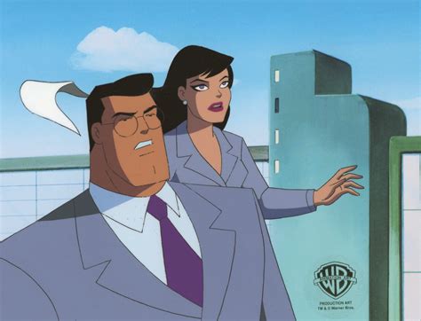 Superman the Animated Series Original Production Cel: Clark Kent and ...