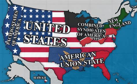 My map of the Second American Civil War : r/Kaiserreich