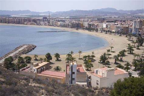 Puerto de Mazarron beach stock image. Image of sand, relax - 5916425