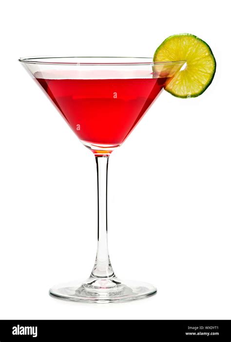 Cosmopolitan cocktail drink isolated on white background Stock Photo - Alamy