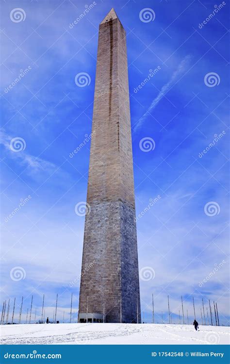 Washington Monument after the Snow Washington DC Stock Photo - Image of ...