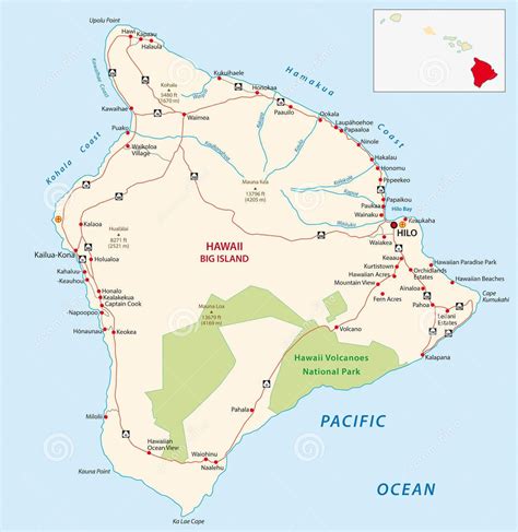 Printable Hawaiian Islands Map