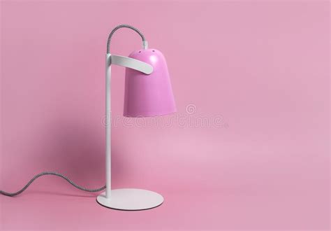Modern Table Lamp on Pink Background Flat Lay. Lighting, Lamp, Light, Interior Decor ...