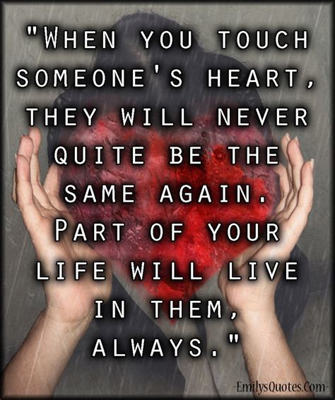 heart touch | Popular inspirational quotes at EmilysQuotes