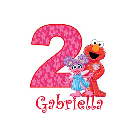 Elmo and Abby Cadabby Girls Birthday Shirt Girl by funfashionsetc