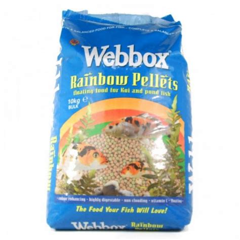 Rainbow Pellet Floating Koi & Goldfish Pond Fish Food 10Kg - Pond Supplies from Discount Leisure ...