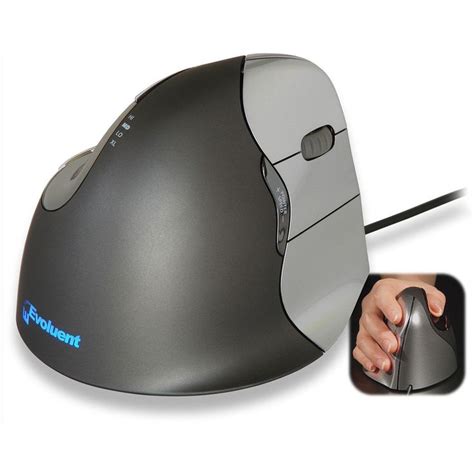 Evoluent Vertical Ergonomic Mouse 4 Right; VM4R Comfortable and easy to use The shape is ...