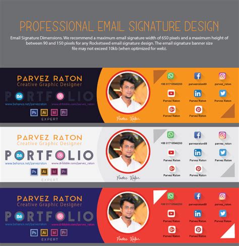 20+ Email Signature Designs - PSD, HTML | Design Trends - Premium PSD ...