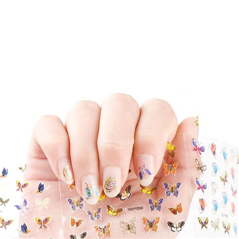 24 Sheets Butterfly Nail Stickers Set Nail Art – allydrew