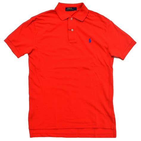 Polo Ralph Lauren - Polo Ralph Lauren NEW Bright Red Mens Size Small S Pique Polo Shirt ...