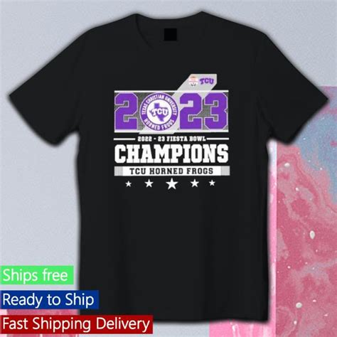 2023 Fiesta Bowl Champions Tcu Horned Frogs Matchup Hoodie - Stonetee