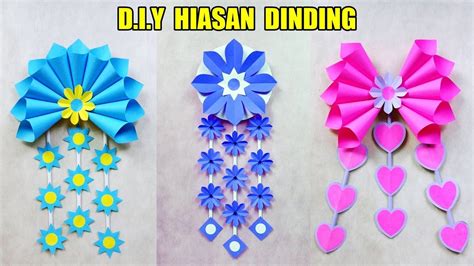 3 Cara Simpel Membuat Kerajinan Hiasan Dinding Cantik dari Kertas Origami - YouTube