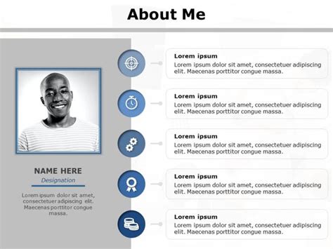 About Me Slide | About Me Templates | SlideUpLift | About me template ...