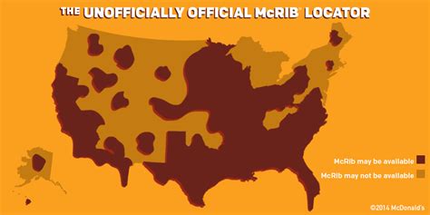 Mcrib Locator Map