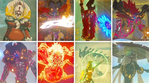 Zelda Breath of the Wild + DLC - All Bosses (No Damage) Master Mode ...