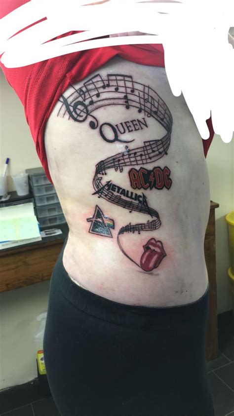 tattoo for rock n roll lovers that I got - designed by me : r/TattooDesigns