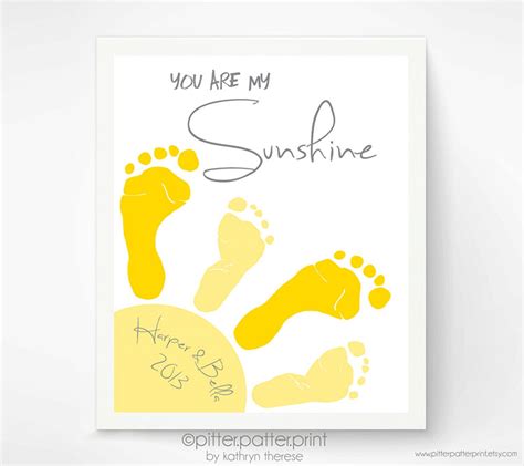 Crafty Catch: PitterPatterPrint - Baby Footprint Art - Little Fish